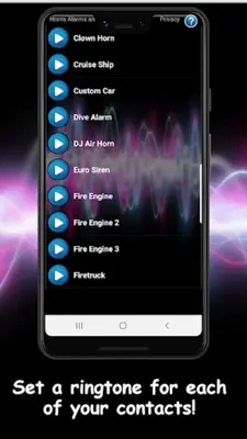 Horns Alarms and Sirens android App screenshot 3